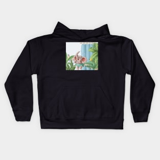 Cute elephant and crocodile Kids Hoodie